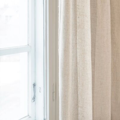 Fanni K Lina sivuverhot 2 kpl 140x250 cm valkoinen